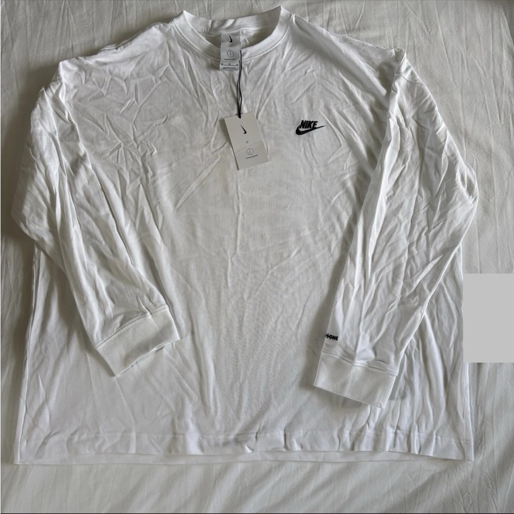 Nike Peaceminusone White Long Sleeve oversized Tee